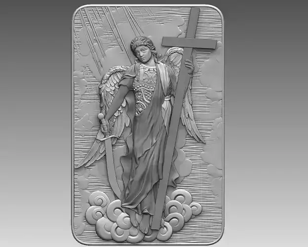 angel Gabriel Archangel cnc Relief  cnc