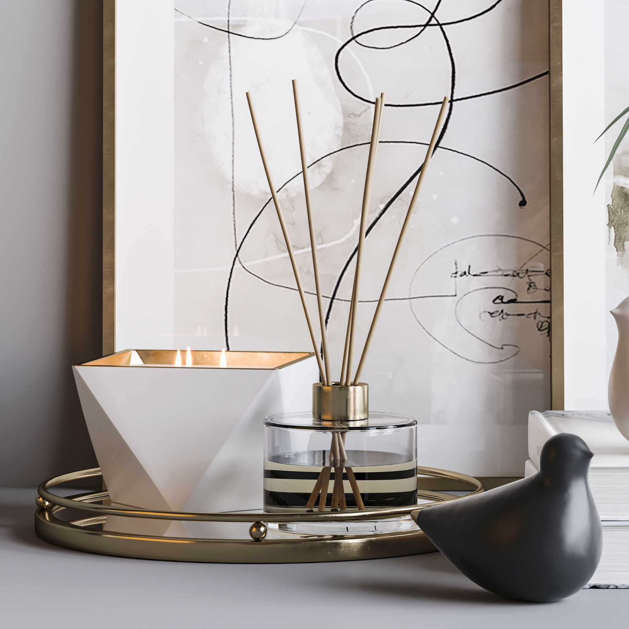 Decorative set 17 3D model_3