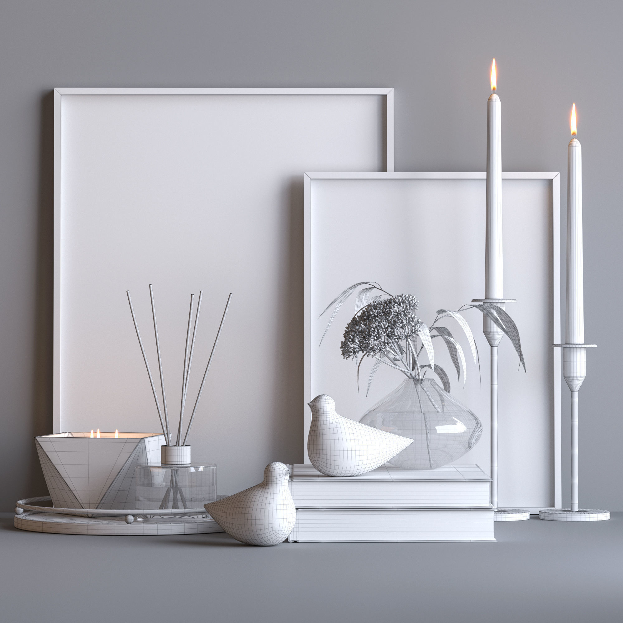 Decorative set 17 3D model_4