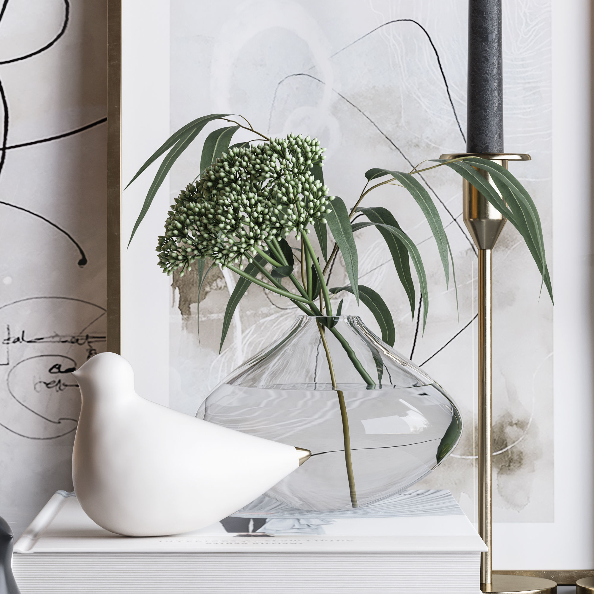 Decorative set 17 3D model_2