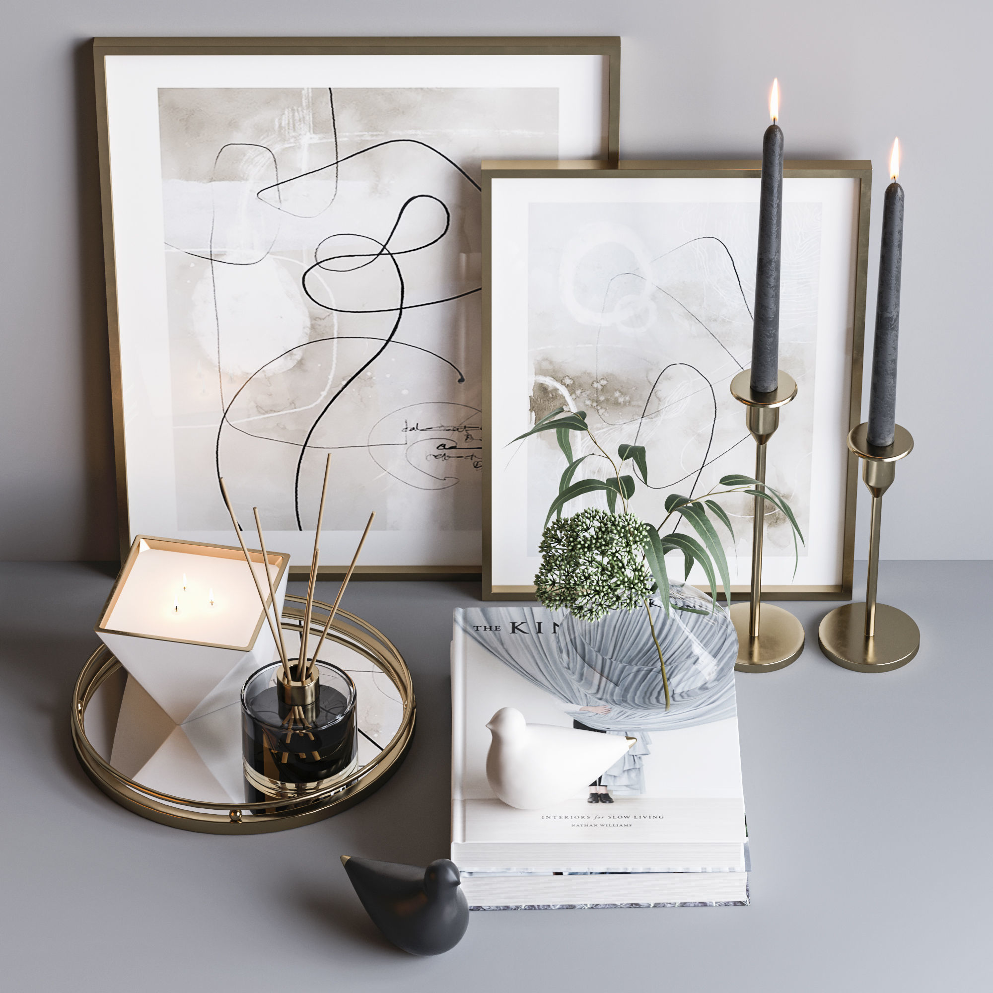 Decorative set 17 3D model_1