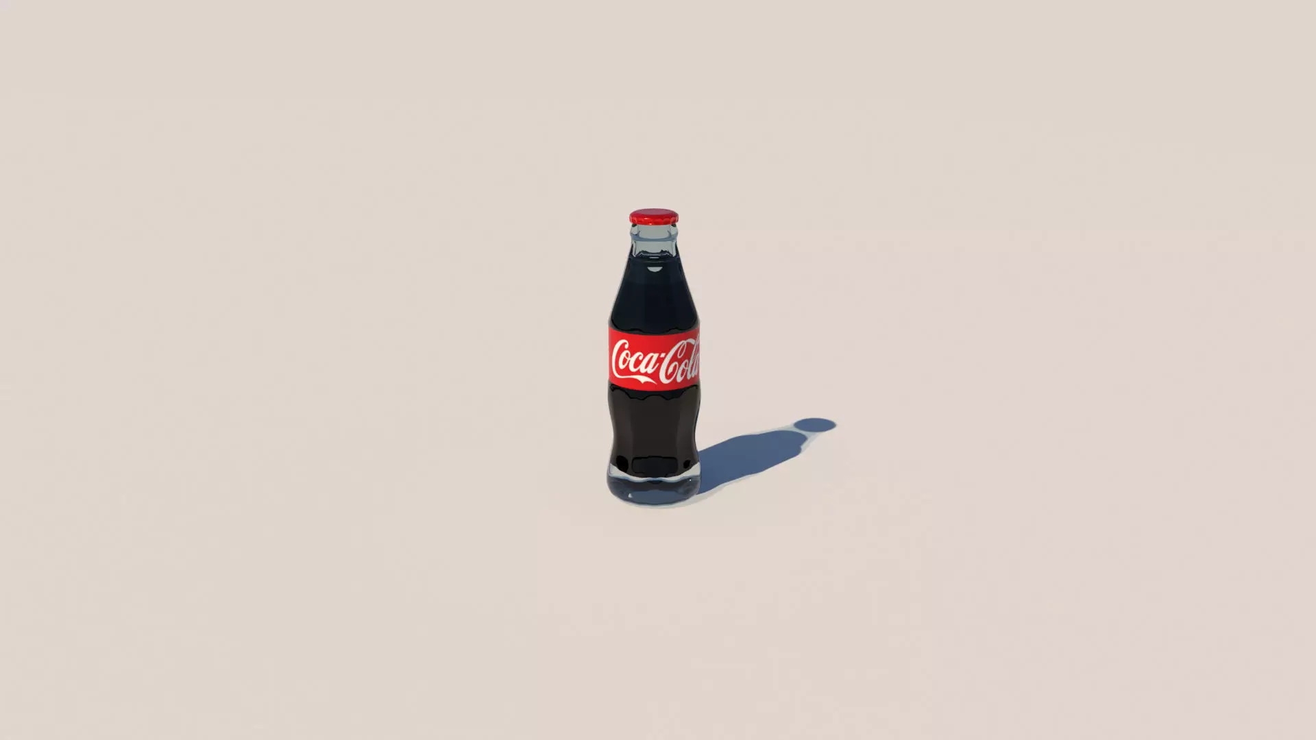 CocaCola Bottle rigged and animated Low-poly 3D model_0