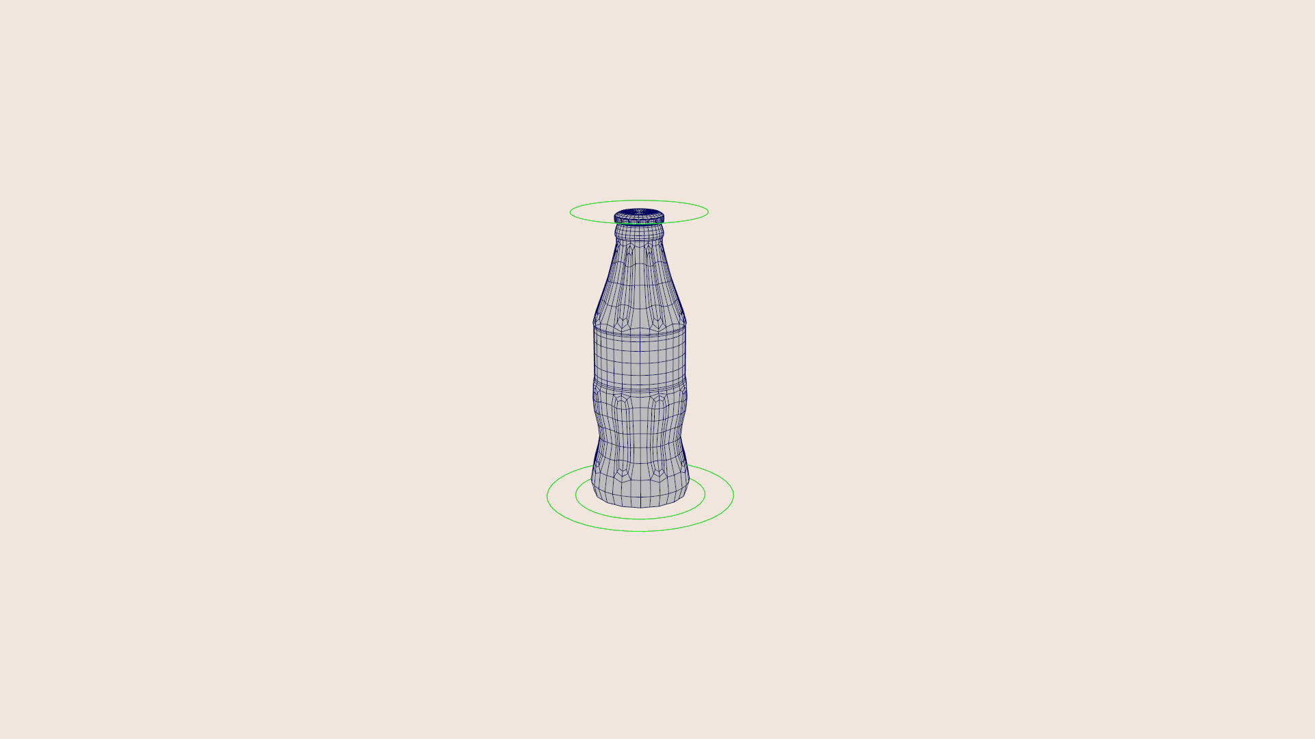 CocaCola Bottle rigged and animated Low-poly 3D model_4