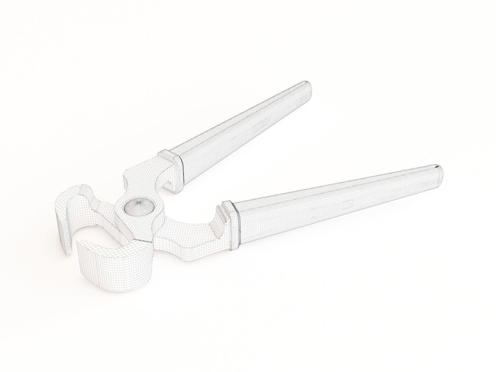 Pincers pliers 3D model_1