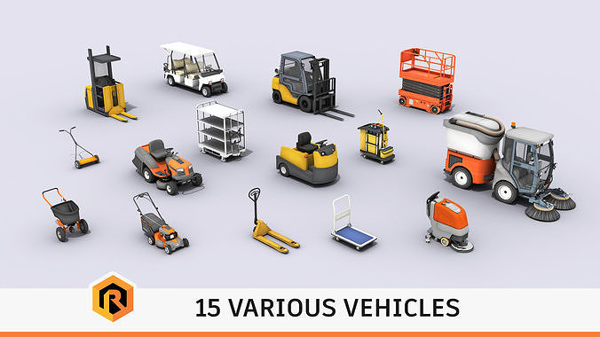 Various Types Of Vehicles 3D Model Collection