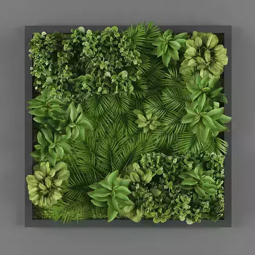 Vertical garden 06 Low-poly 3D model