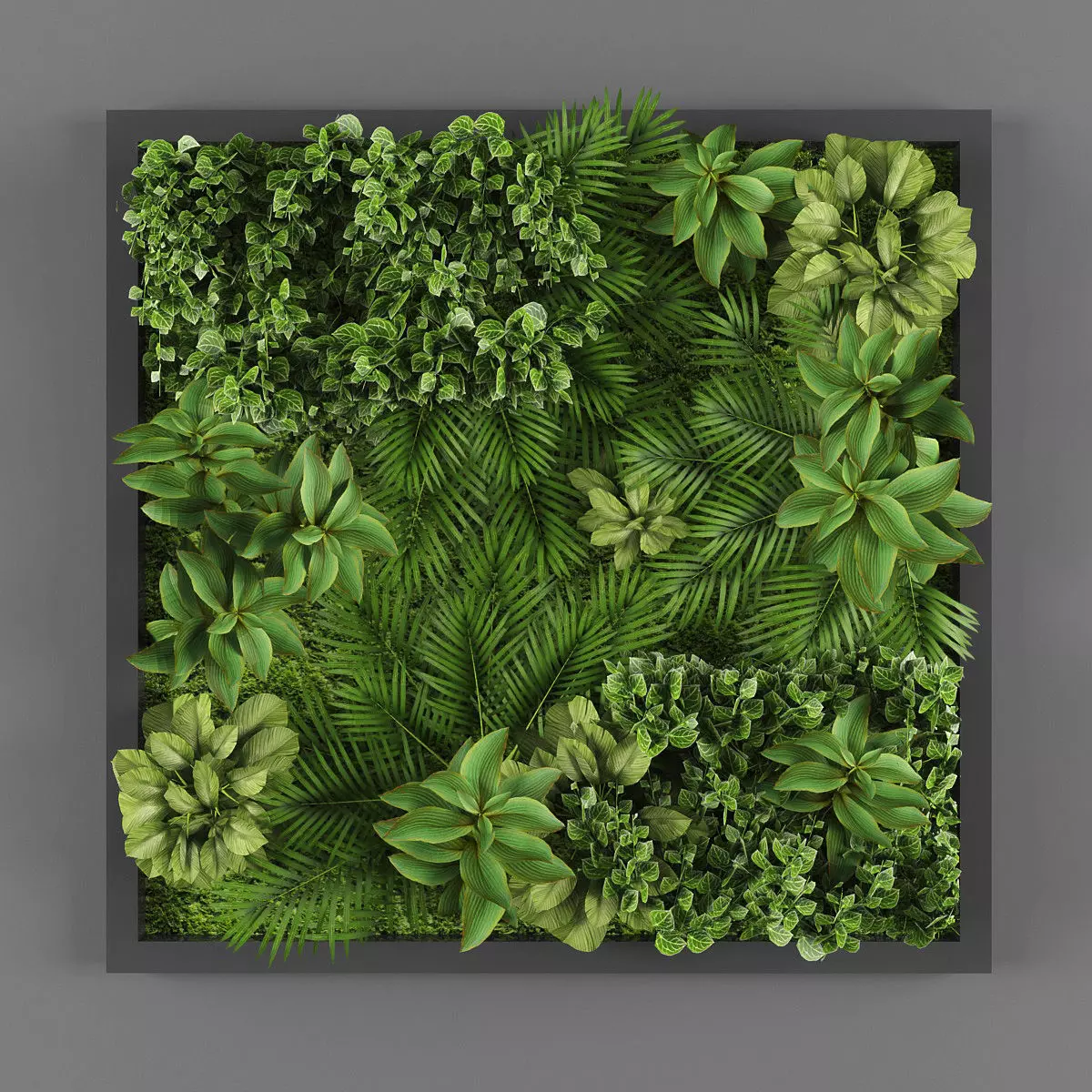 Vertical garden 06 Low-poly 3D model_0