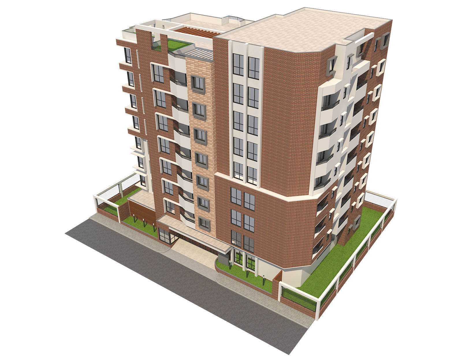 Apartment building 17 3D model_17