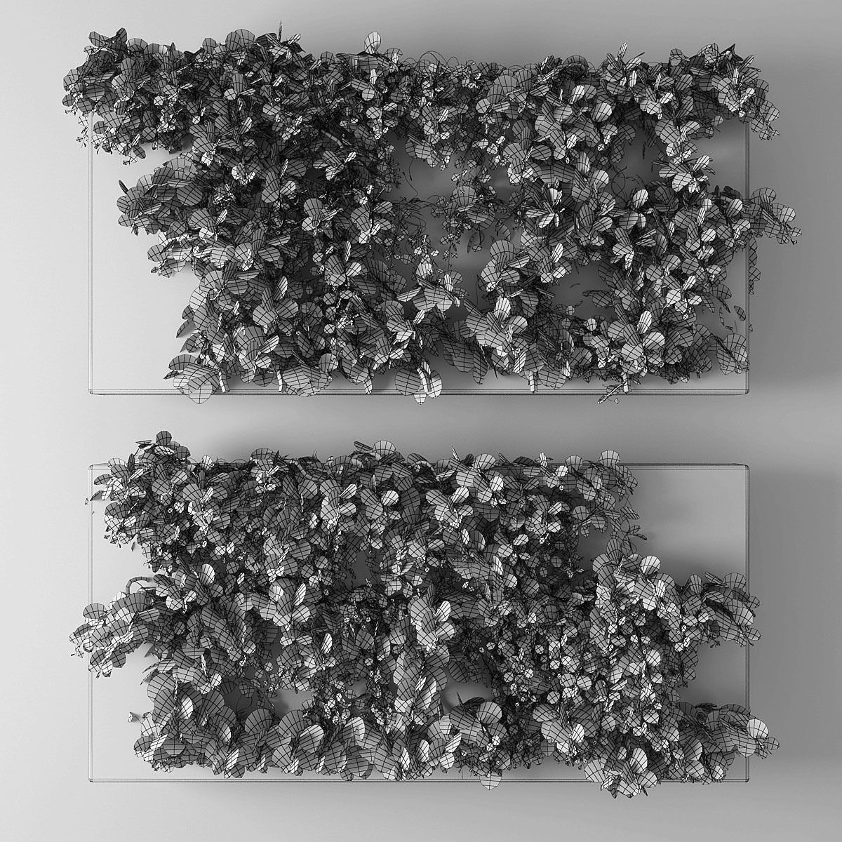 Vertical garden 10 Low-poly 3D model_1