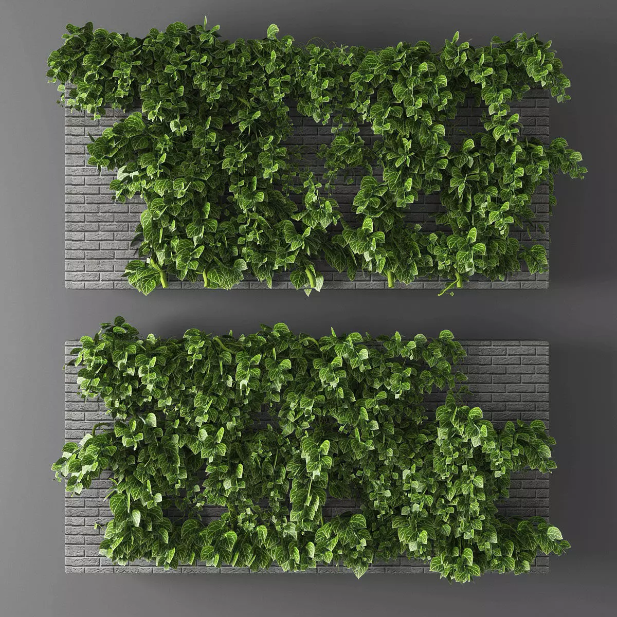 Vertical garden 10 Low-poly 3D model_0