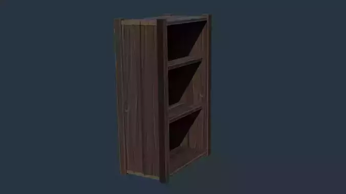 Cupboard wooden bookcase