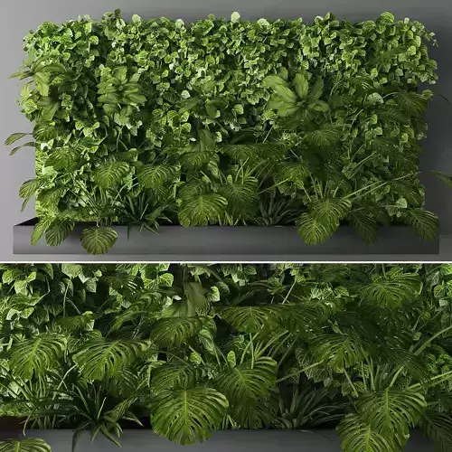 Vertical garden 11 Low-poly 3D model