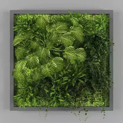 Vertical garden 12 Low-poly 3D model
