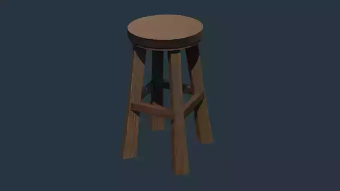 Chair wooden stool