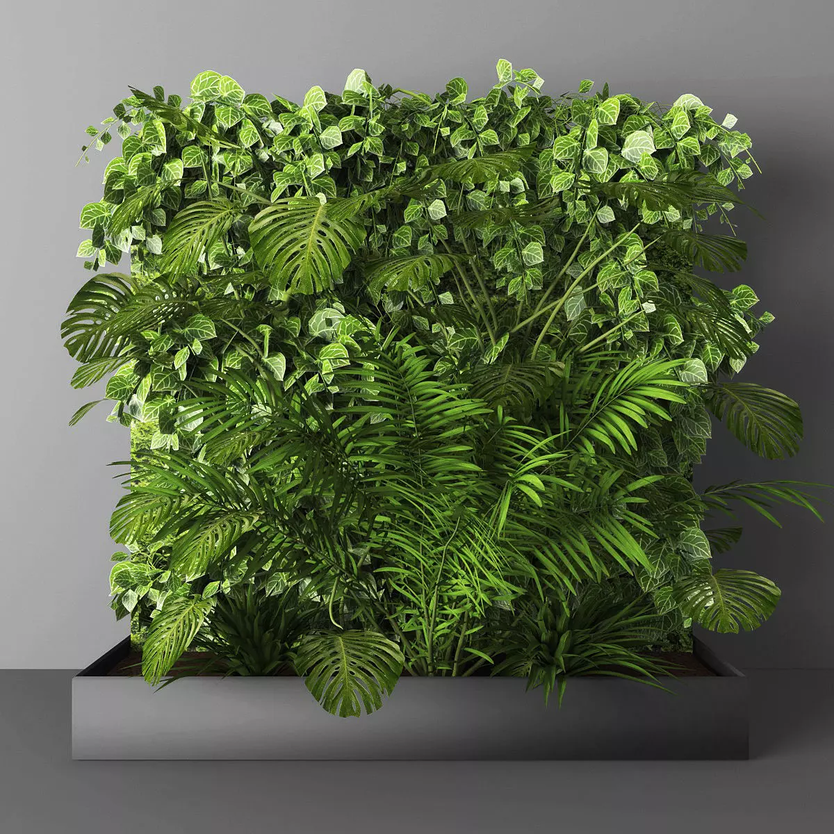 Vertical garden 13 Low-poly 3D model_0