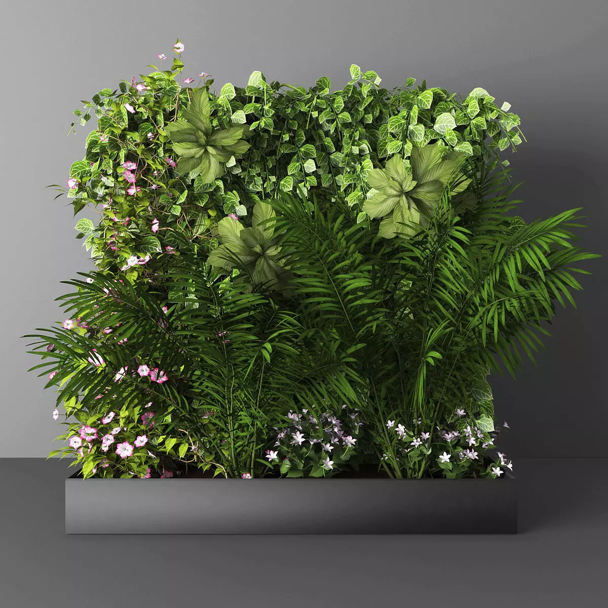 Vertical garden 14 Low-poly 3D model_0