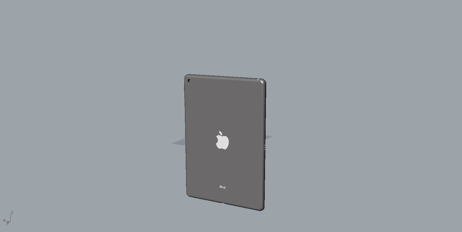 apple 2019 new ipad space silver 3D model 3D print model 3D print model_31