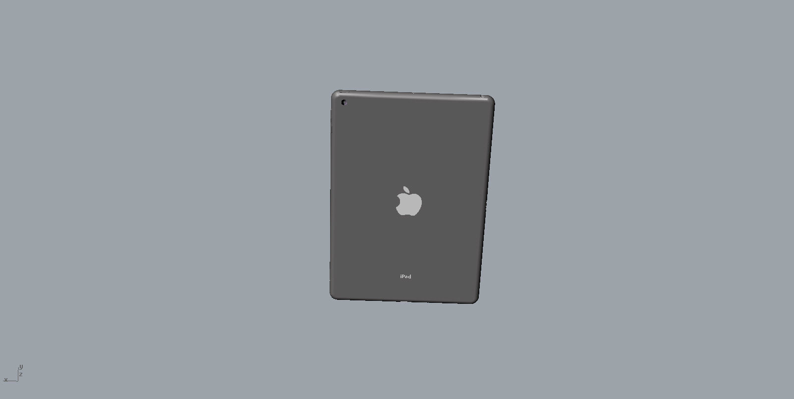 apple 2019 new ipad space silver 3D model 3D print model 3D print model_19