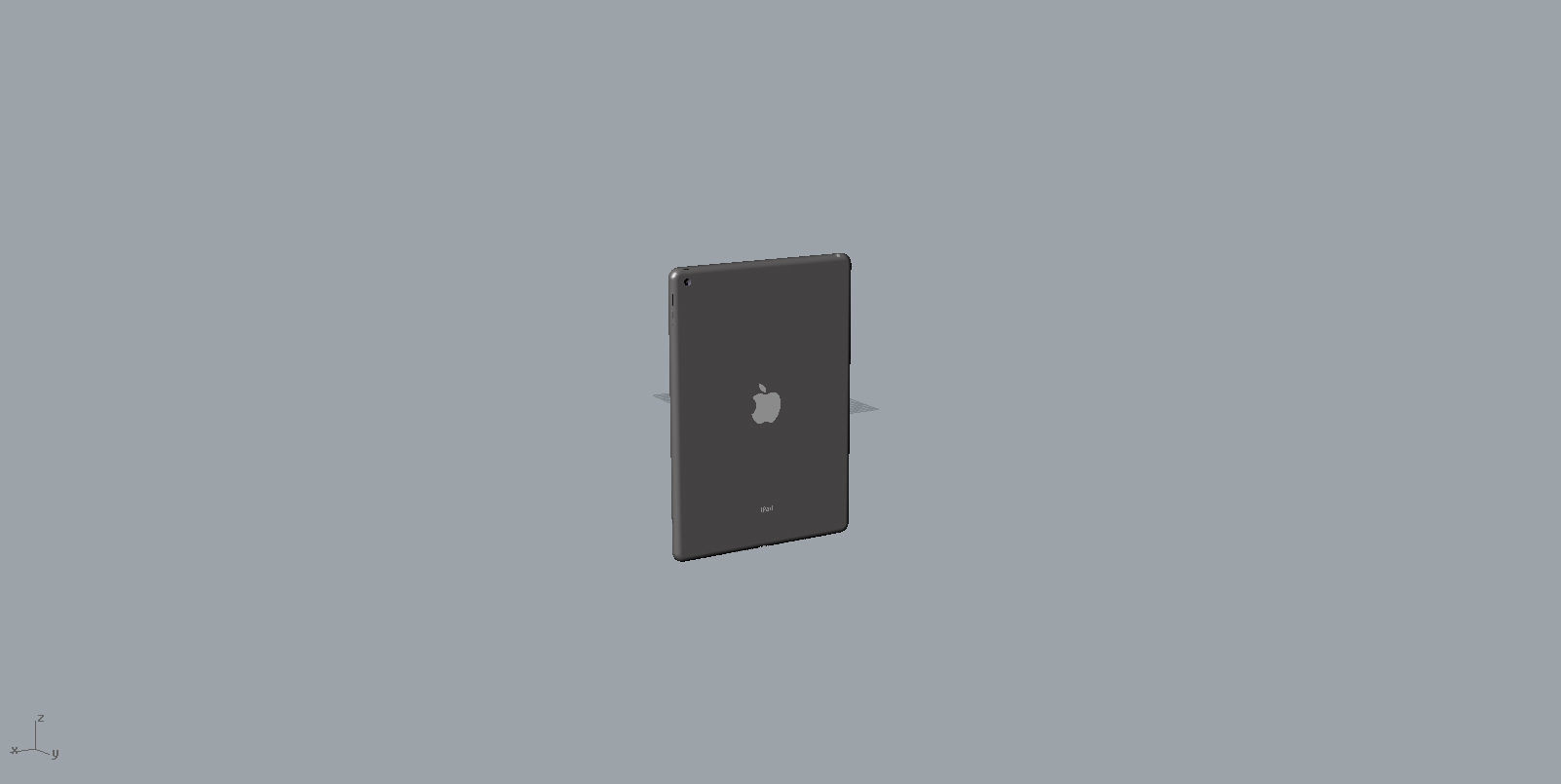apple 2019 new ipad space silver 3D model 3D print model 3D print model_32
