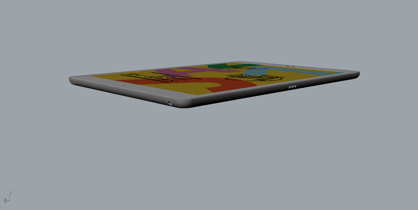 apple 2019 new ipad space silver 3D model 3D print model 3D print model_28