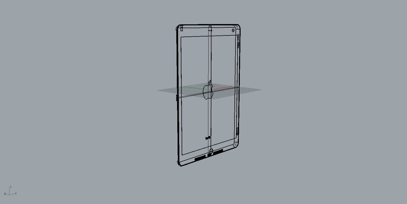 apple 2019 new ipad space silver 3D model 3D print model 3D print model_16