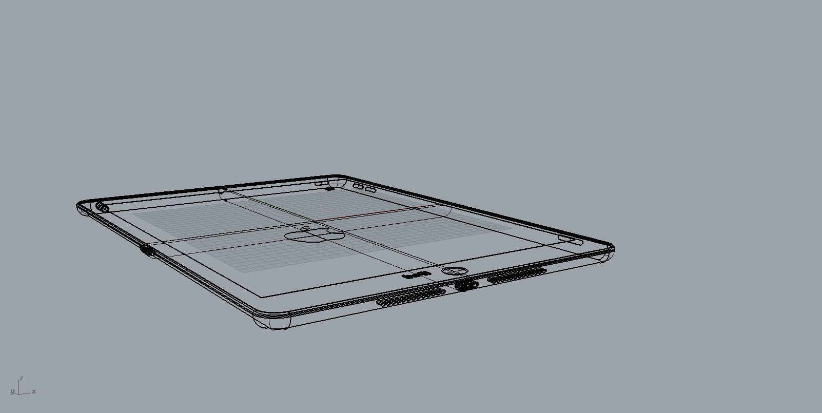 apple 2019 new ipad space silver 3D model 3D print model 3D print model_14