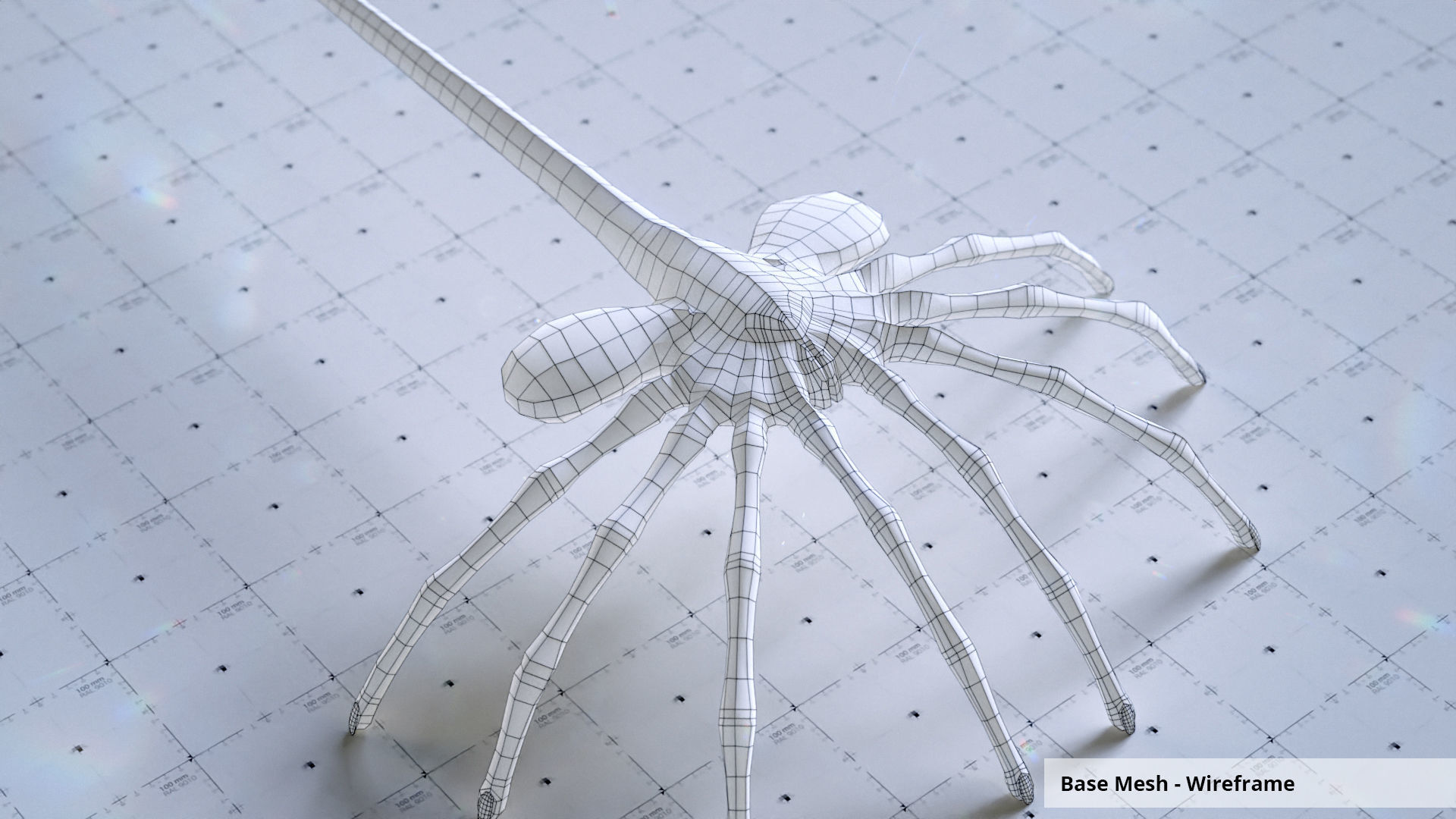 Alien Facehugger - 3D Asset Kit PBR Low-poly 3D model_7