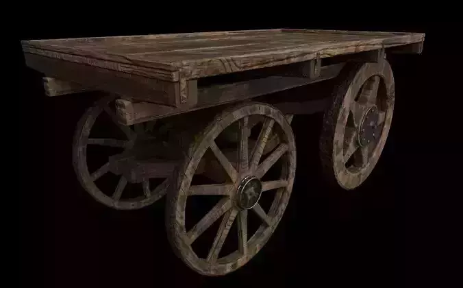 Hand Cart 3D model