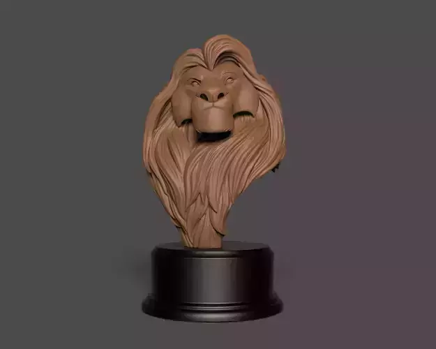 Mufasa - The Lion King bust - 3d print bust model