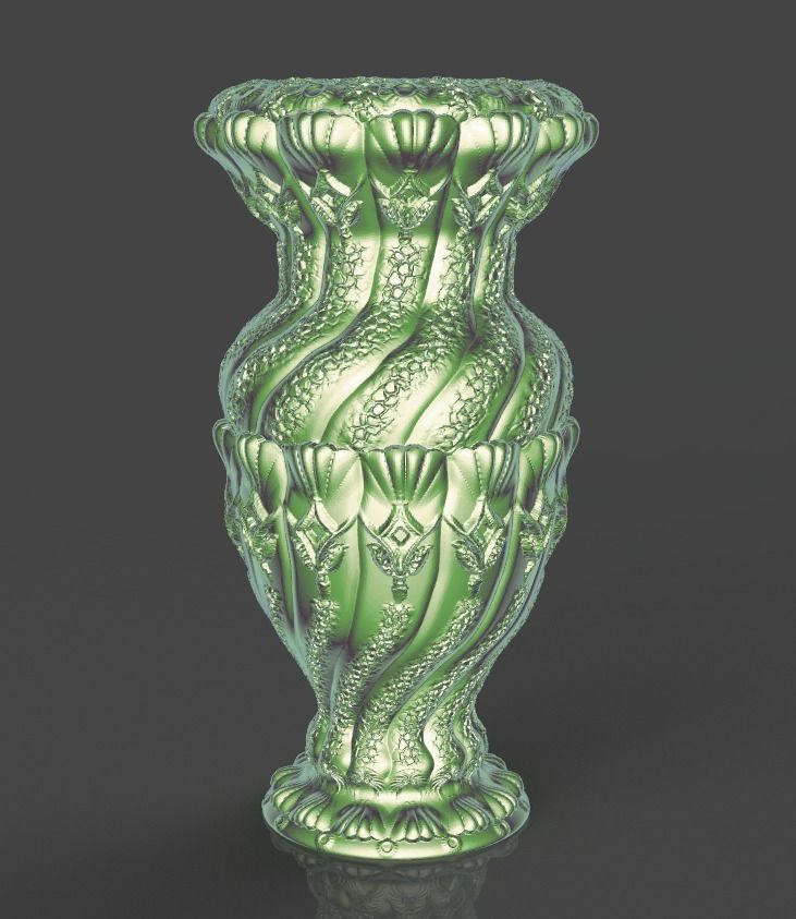Vase stl 3D model 3D printable CGTrader