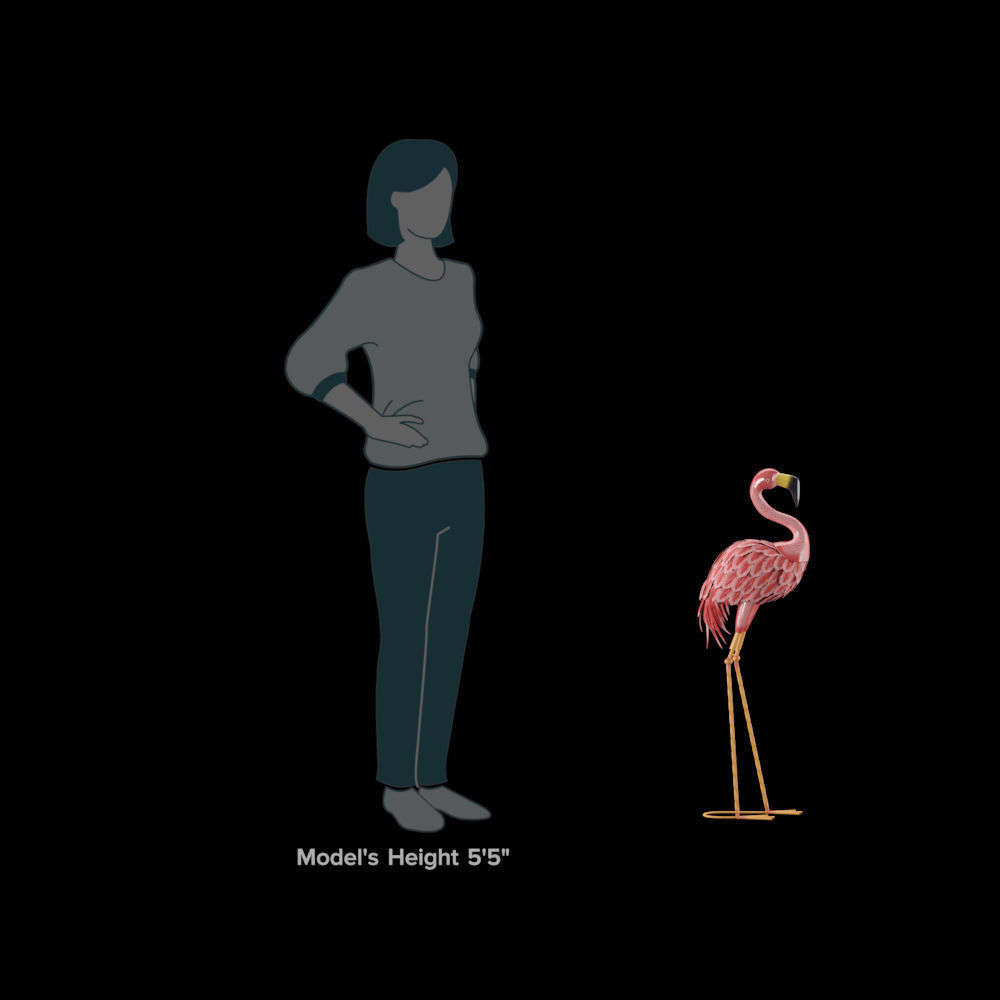 Iron Flamingo  Low-poly 3D model_5