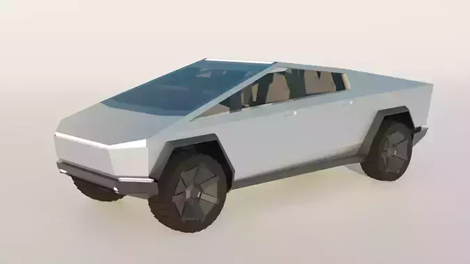 Tesla Cybertruck Low-poly 3D model