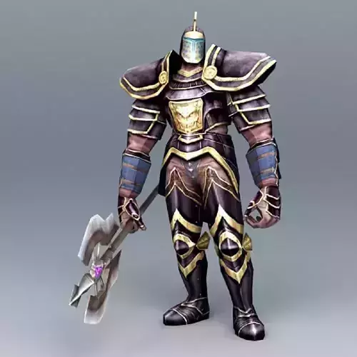 Robot Warrior  Rigged 3D Model