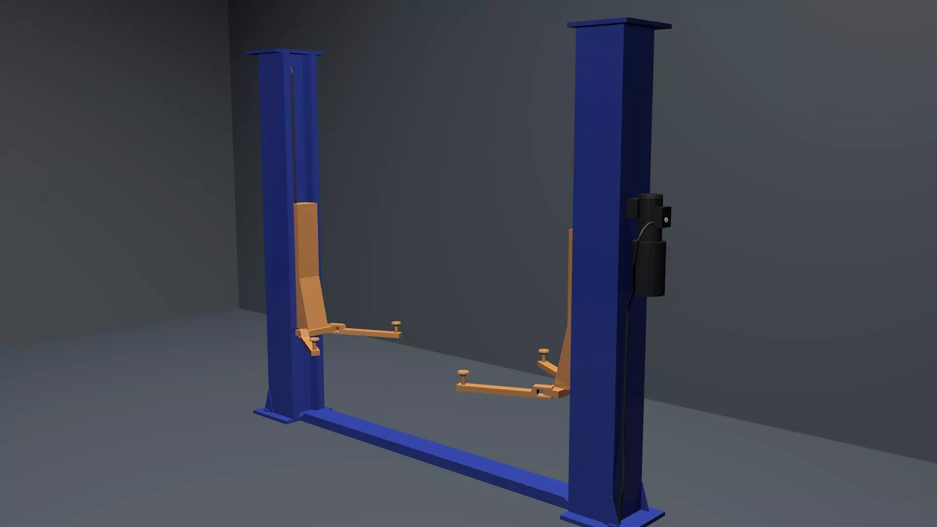 Car lift without textures Free 3D model