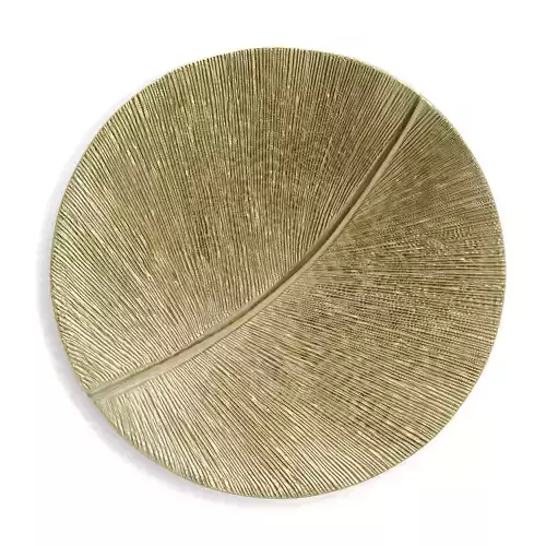 Simonallen sculptor leaf curcle gold