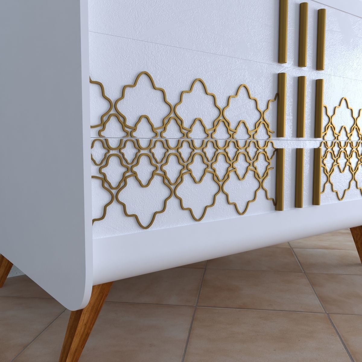 sammad Console table 3D model_2