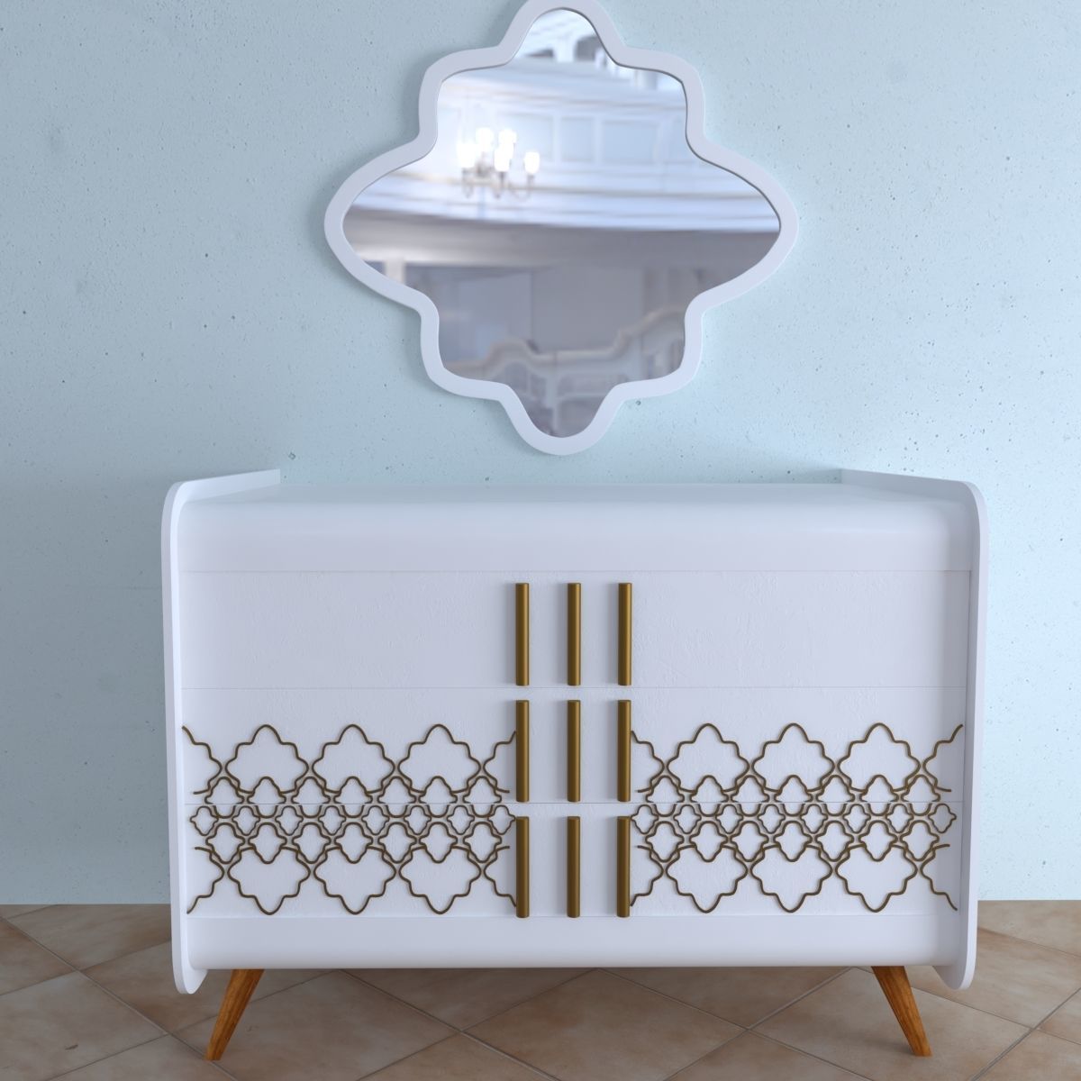 sammad Console table 3D model_1