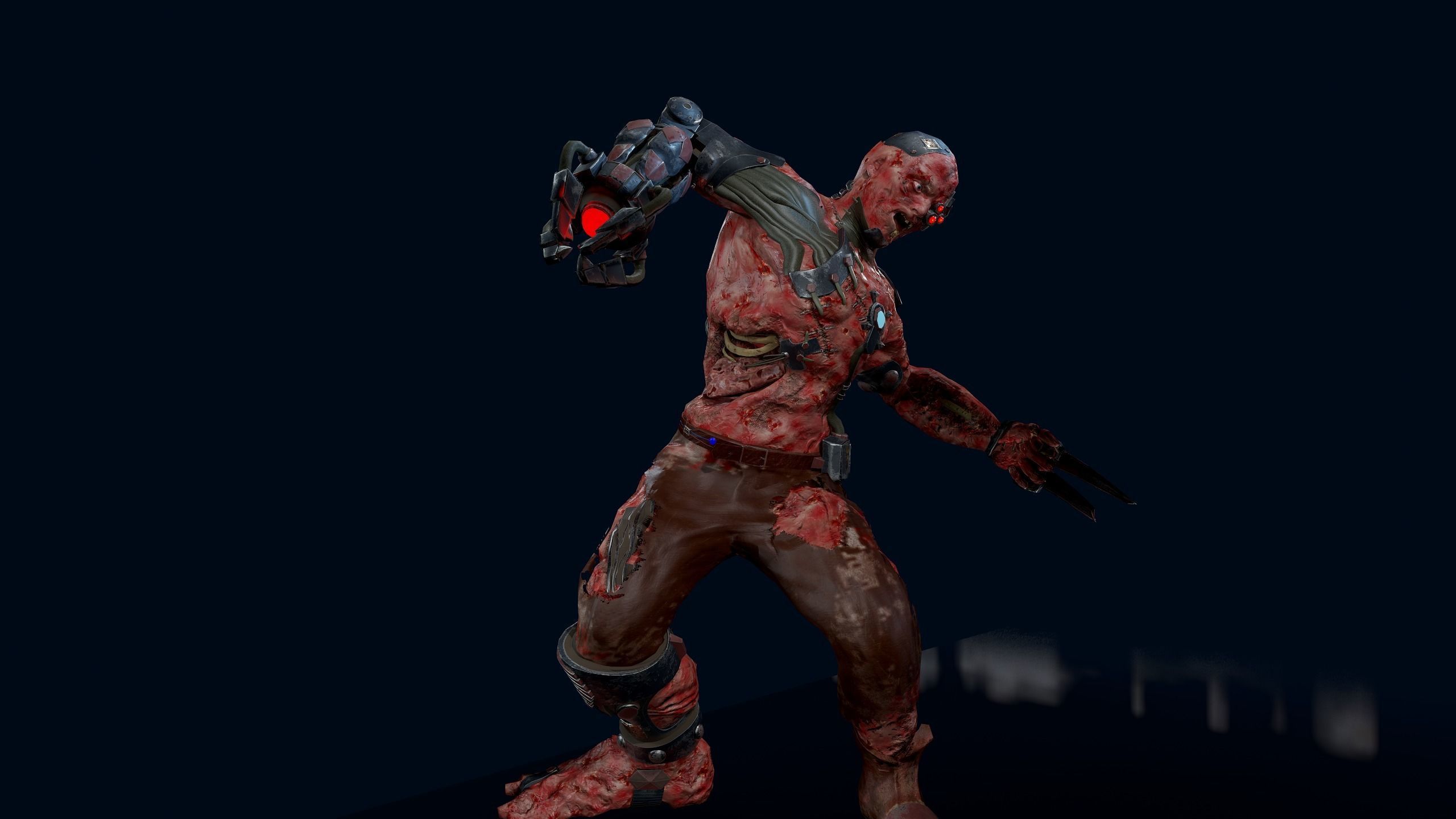 Cyber Monsters Low-poly 3D model_14