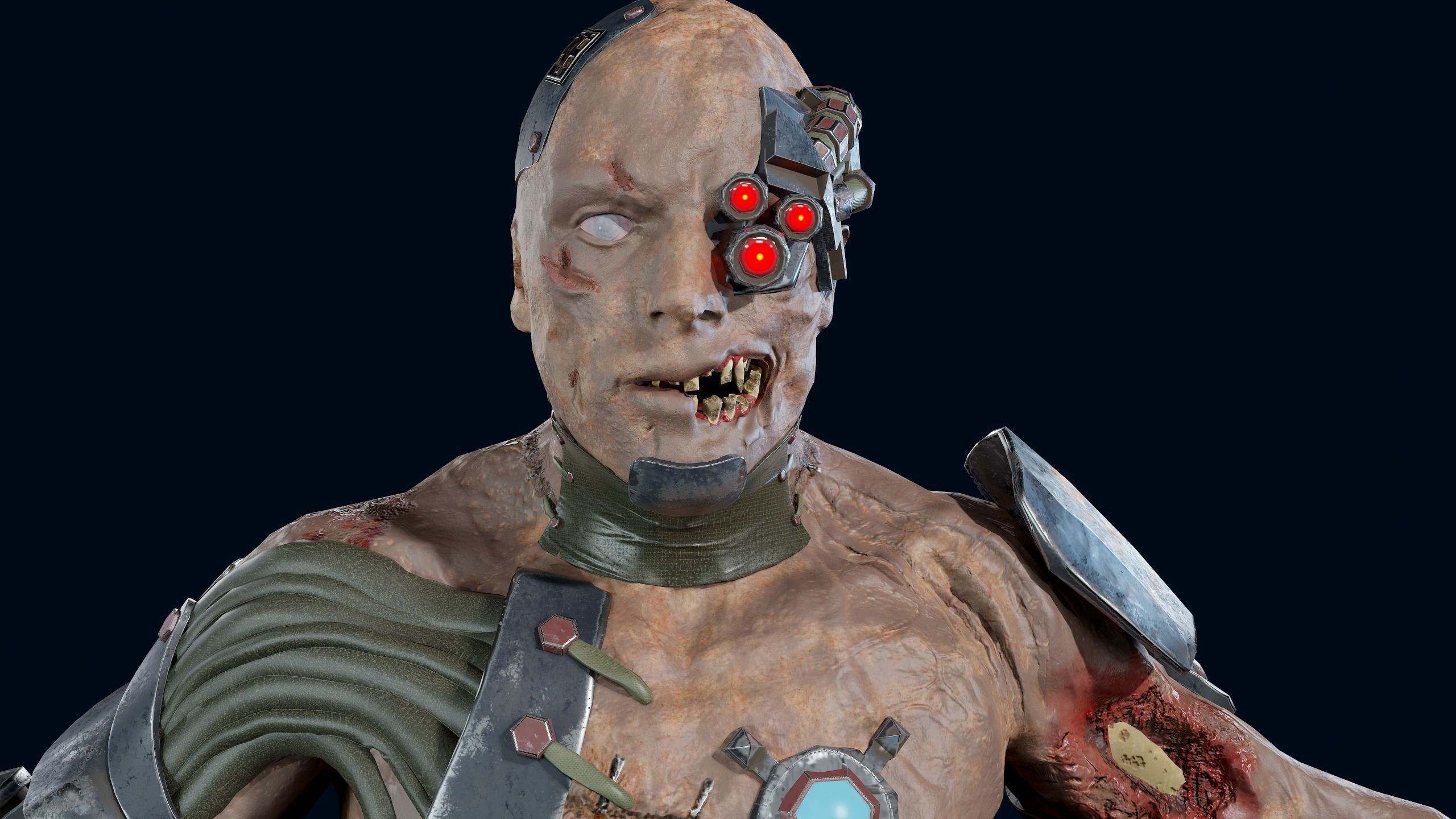 Cyber Monsters Low-poly 3D model_18