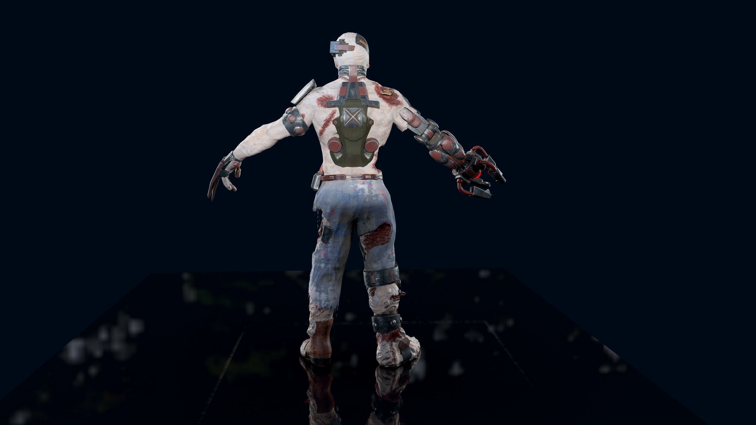 Cyber Monsters Low-poly 3D model_28