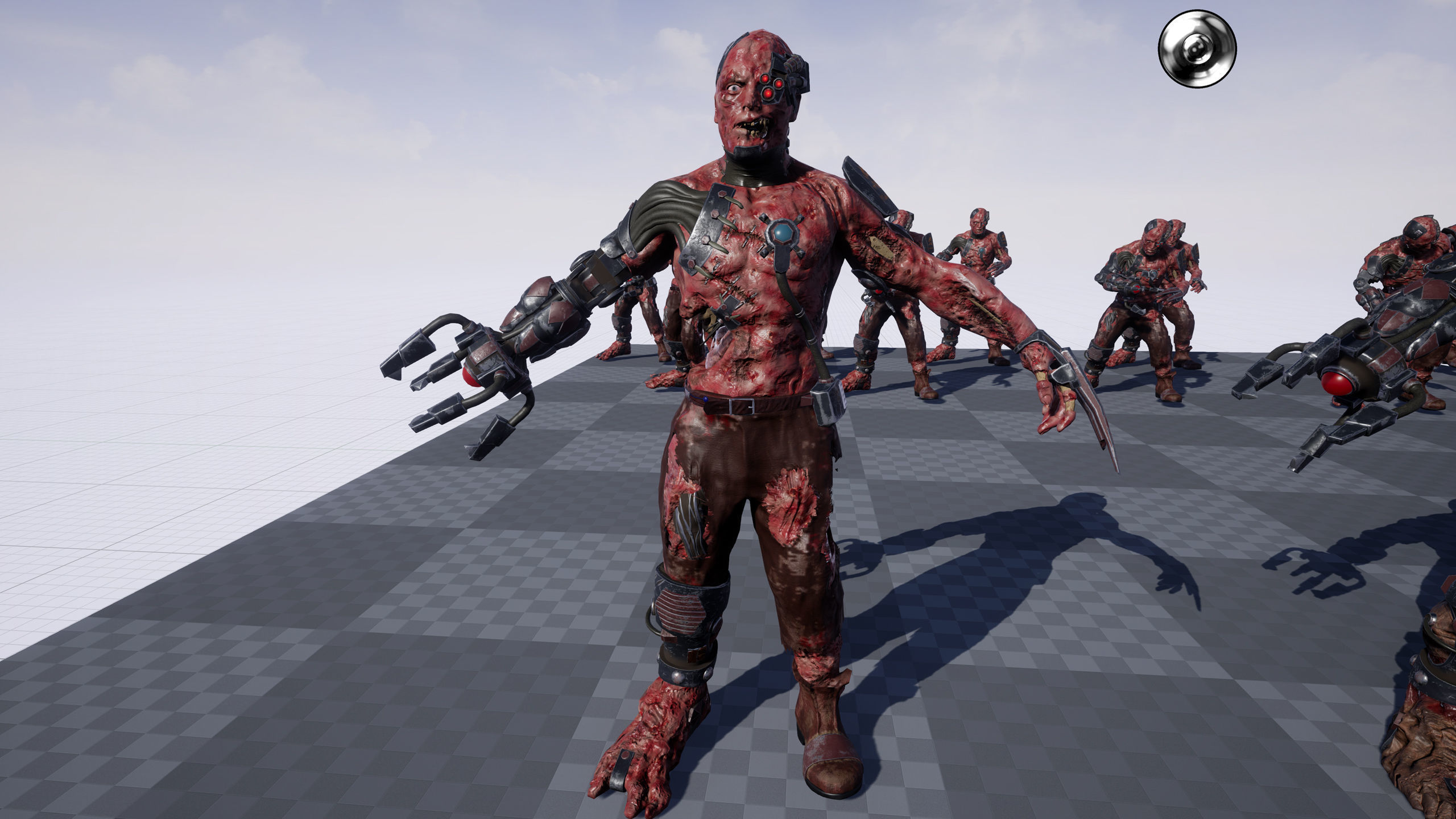 Cyber Monsters Low-poly 3D model_35