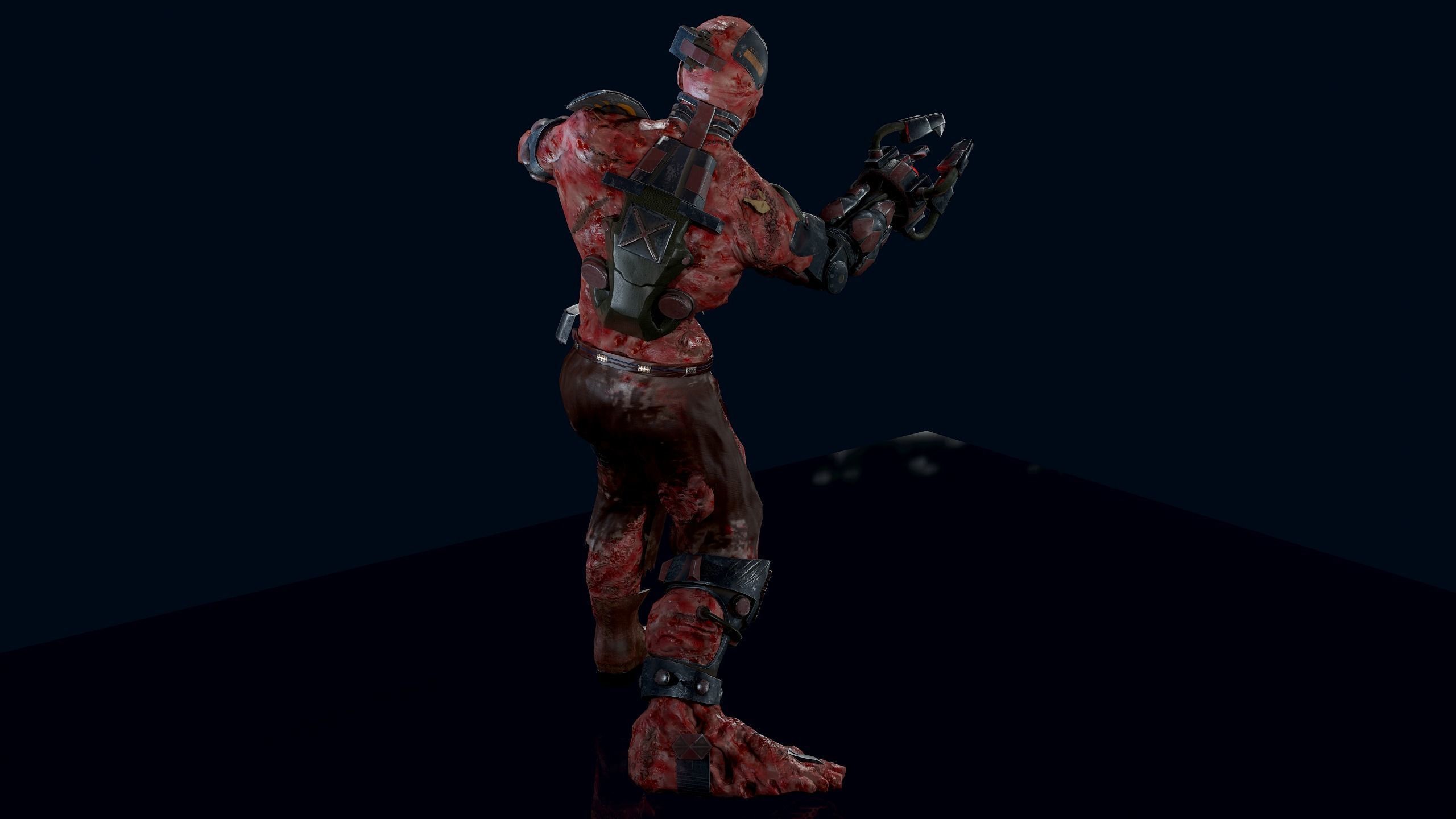 Cyber Monsters Low-poly 3D model_12