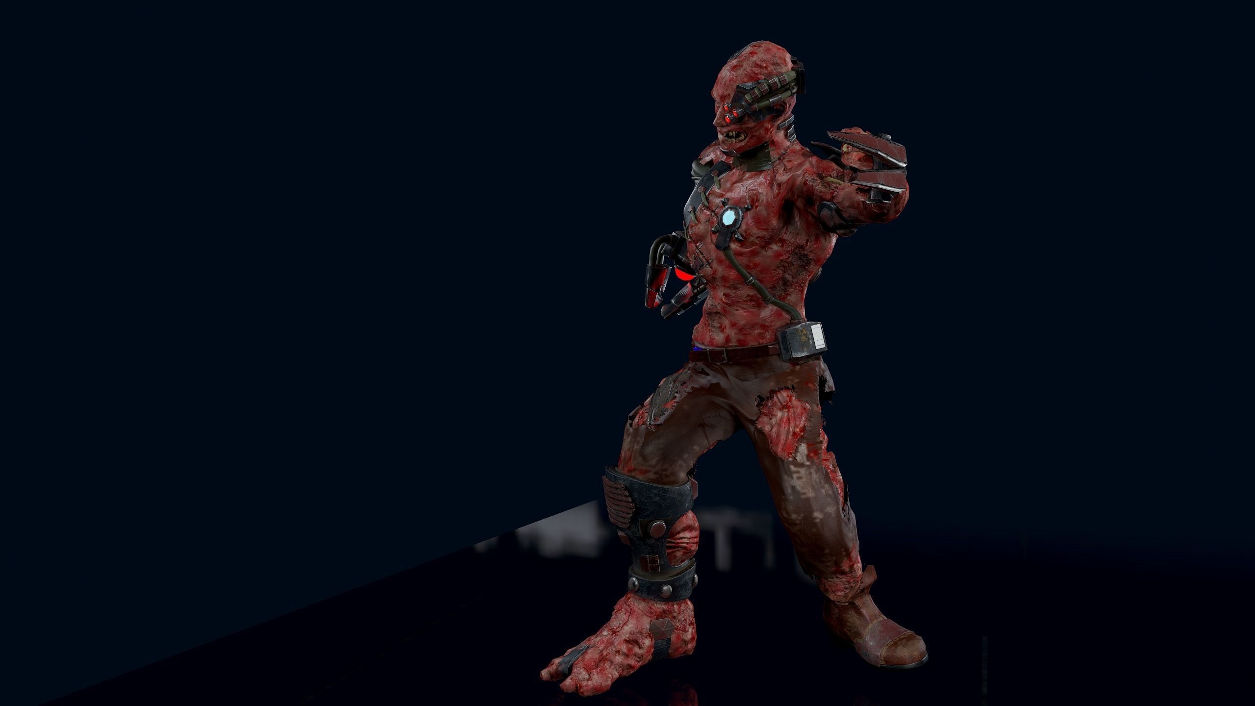 Cyber Monsters Low-poly 3D model_13