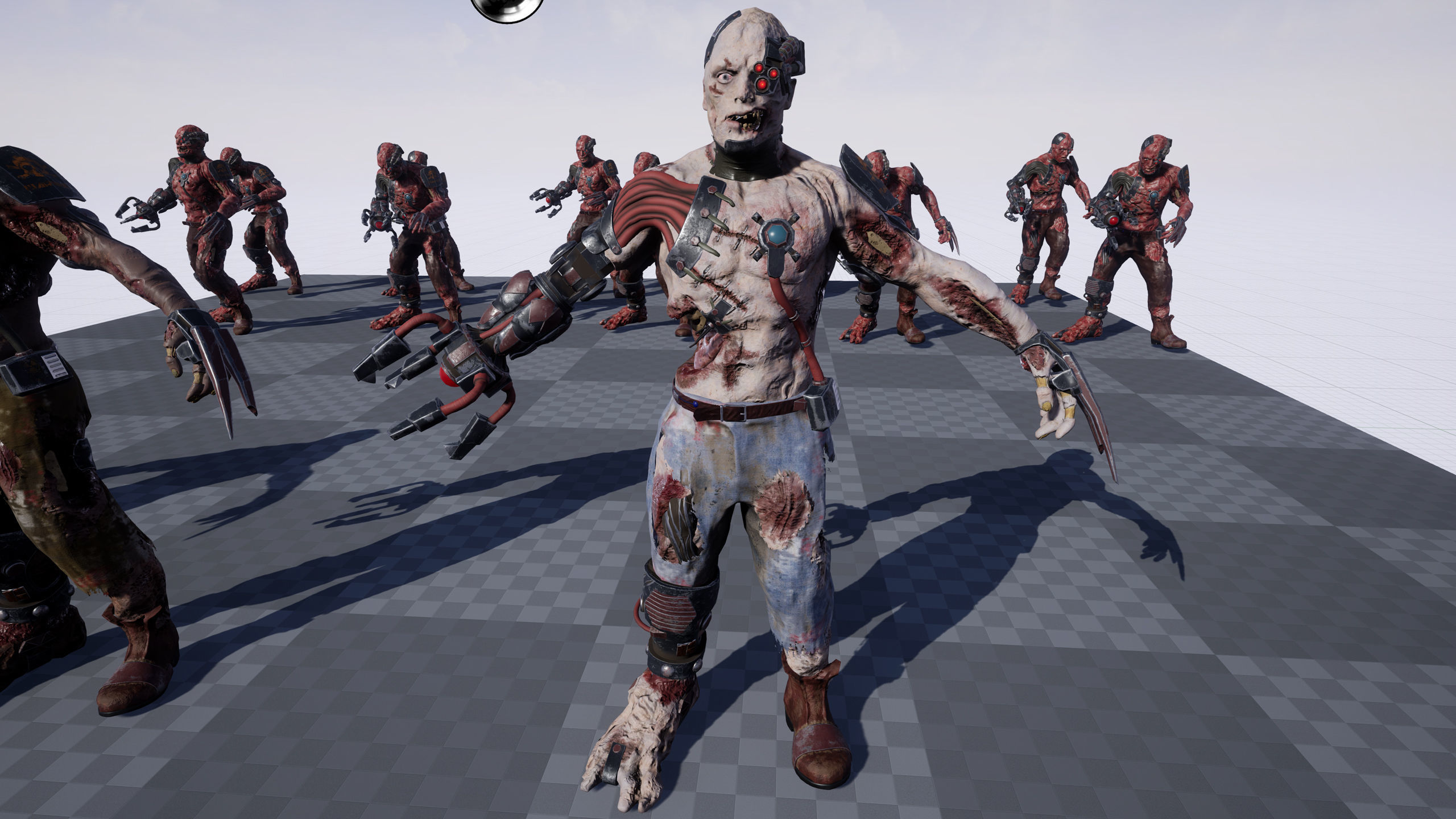 Cyber Monsters Low-poly 3D model_32