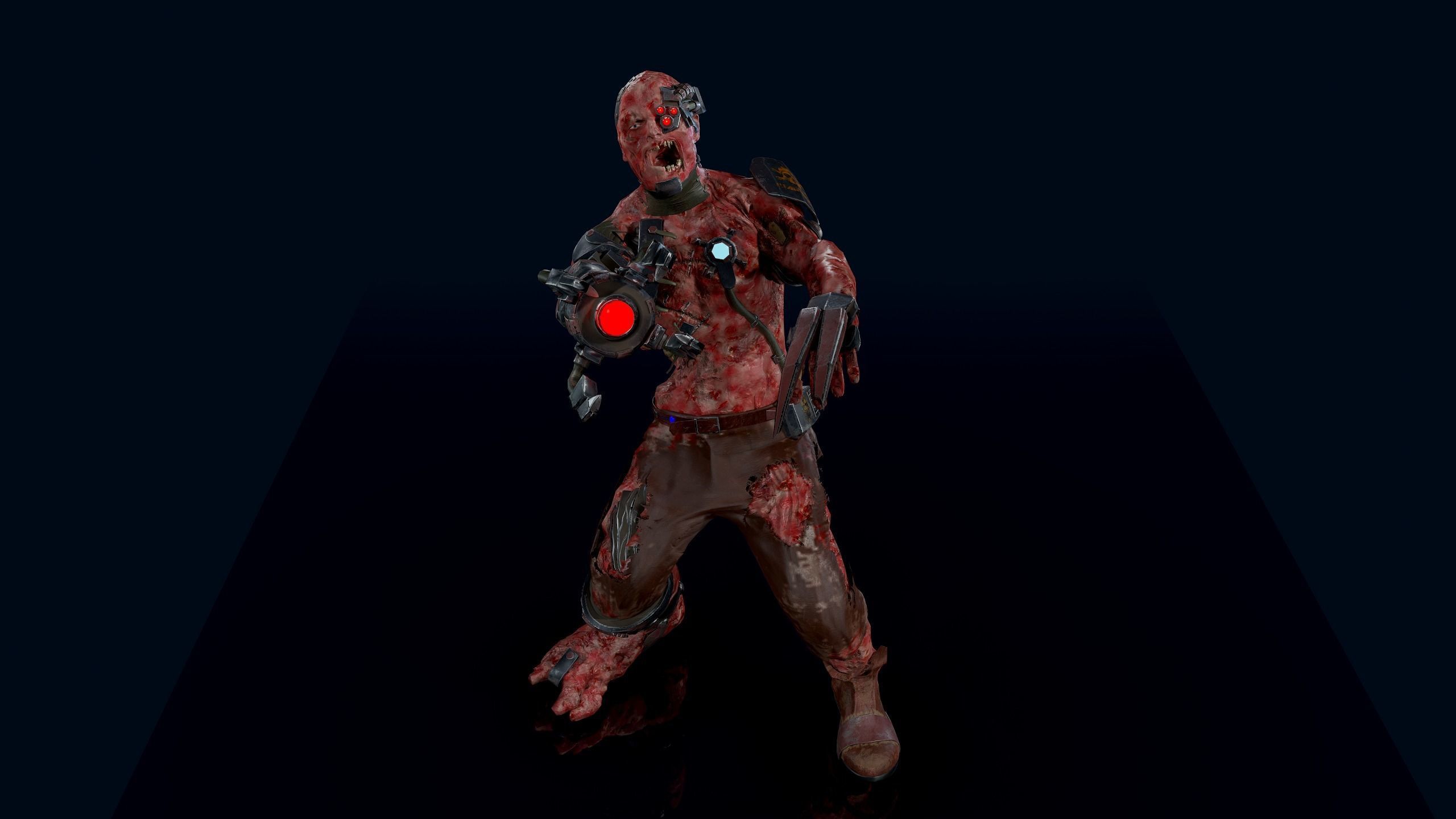 Cyber Monsters Low-poly 3D model_11