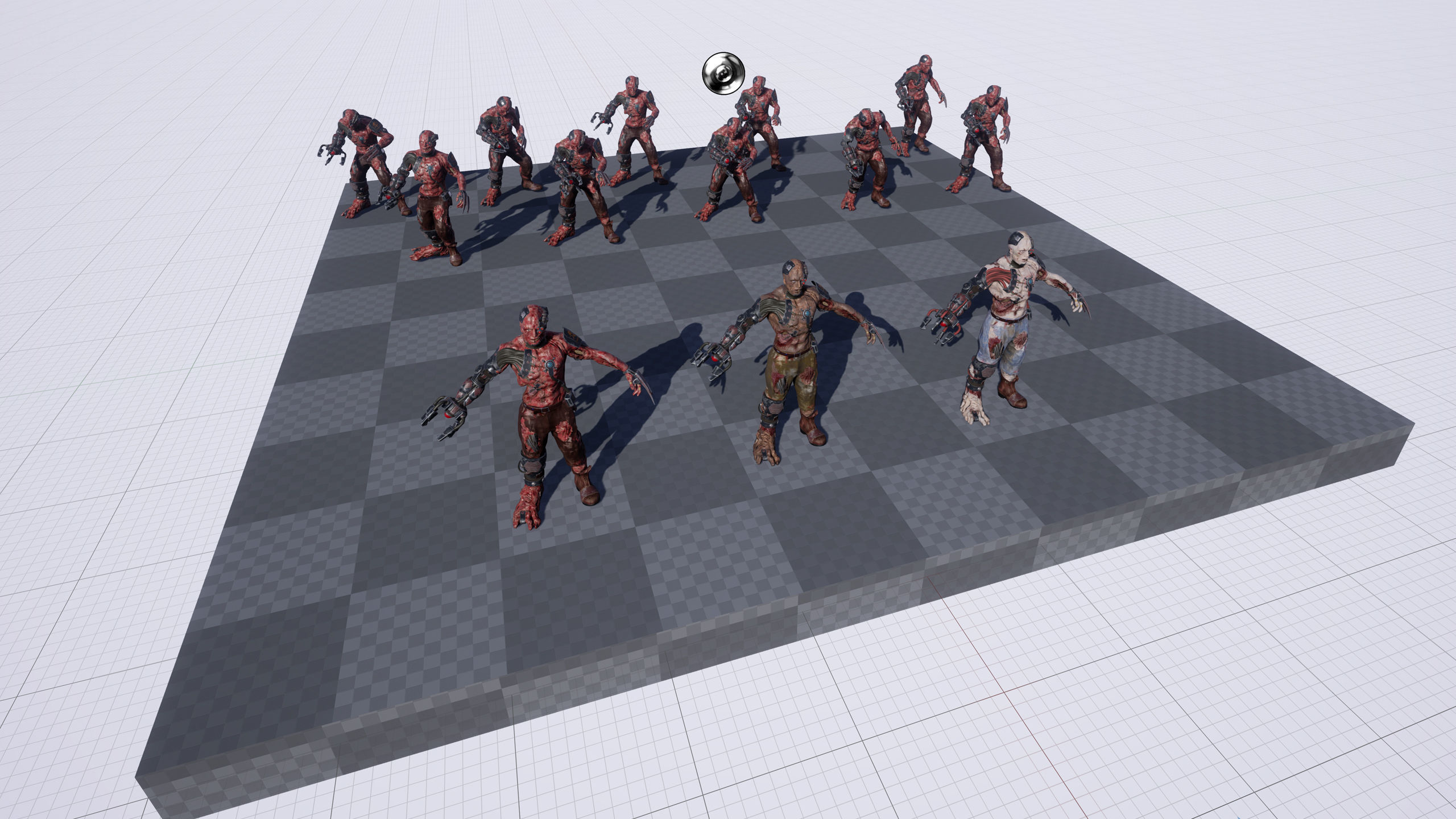 Cyber Monsters Low-poly 3D model_33