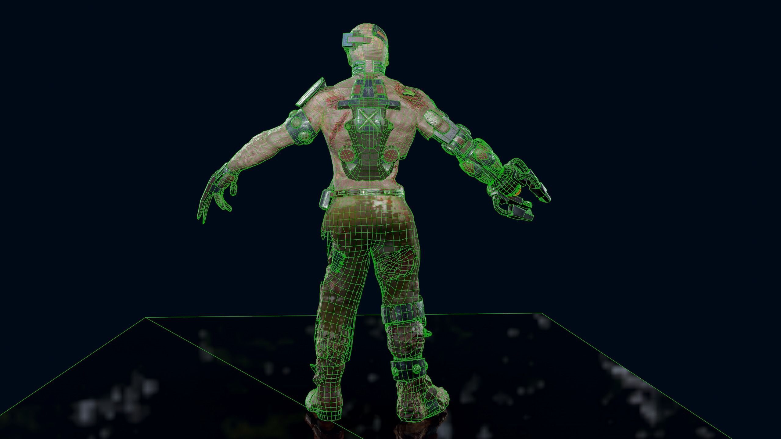 Cyber Monsters Low-poly 3D model_16