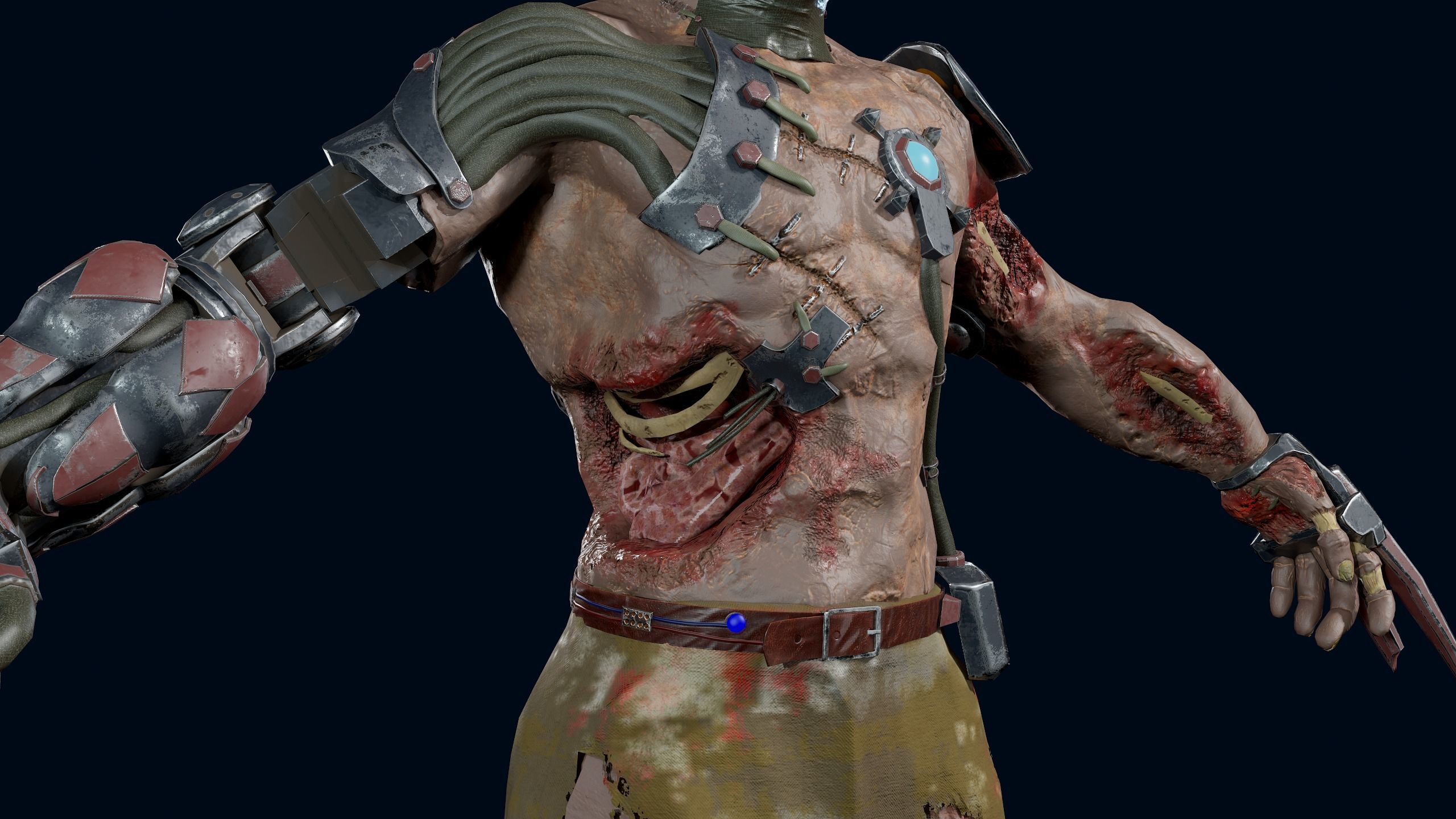 Cyber Monsters Low-poly 3D model_25