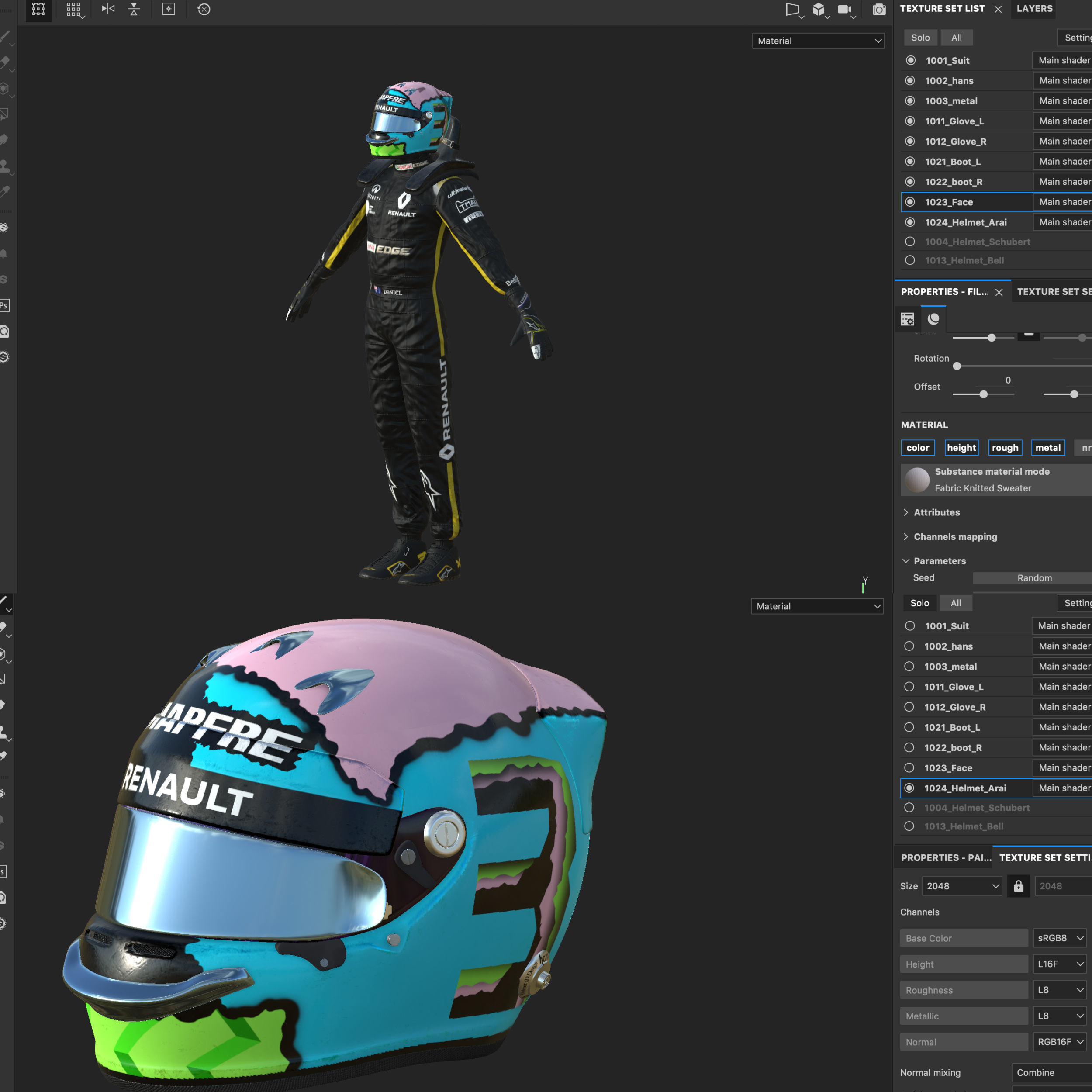 Daniel Ricciardo 2019 Low-poly 3D model_14