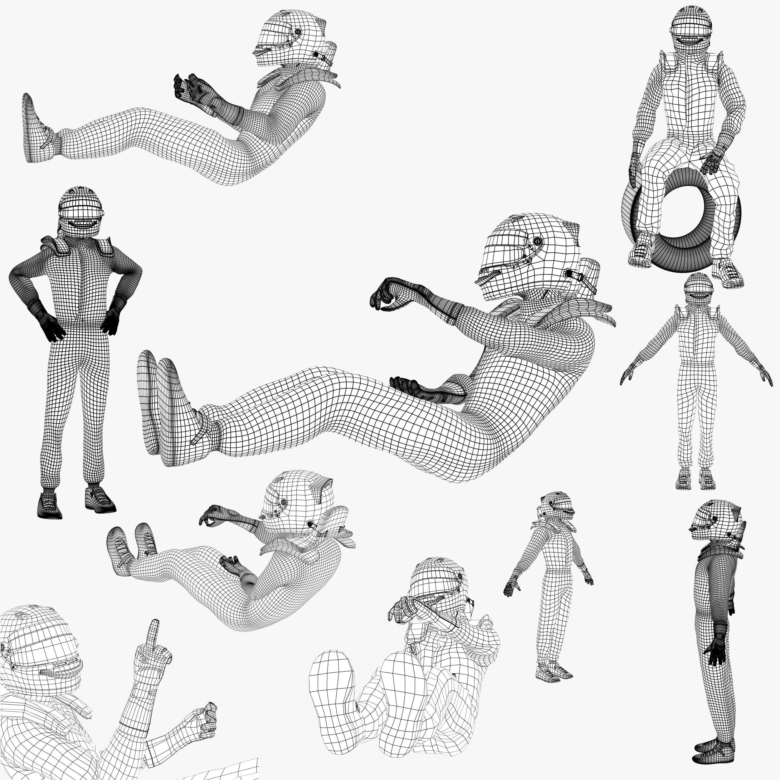 Daniel Ricciardo 2019 Low-poly 3D model_10